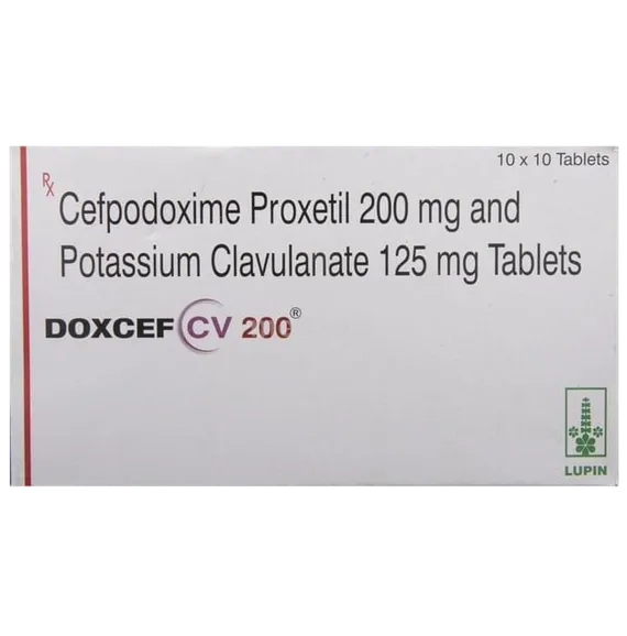 doxcef cv 200 tablet 10's